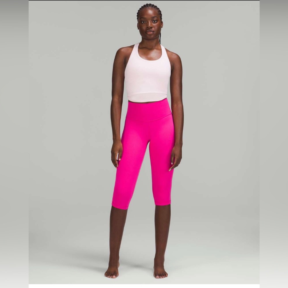 Lululemon Sonic Pink Align High Rise Crop Leggings - Size 2